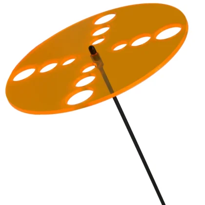Sonnenfänger - Scheibe rund in Orange