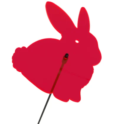 Sonnenfänger Hase in Rot