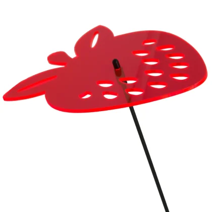 Sonnenfänger Erdbeere in Rot