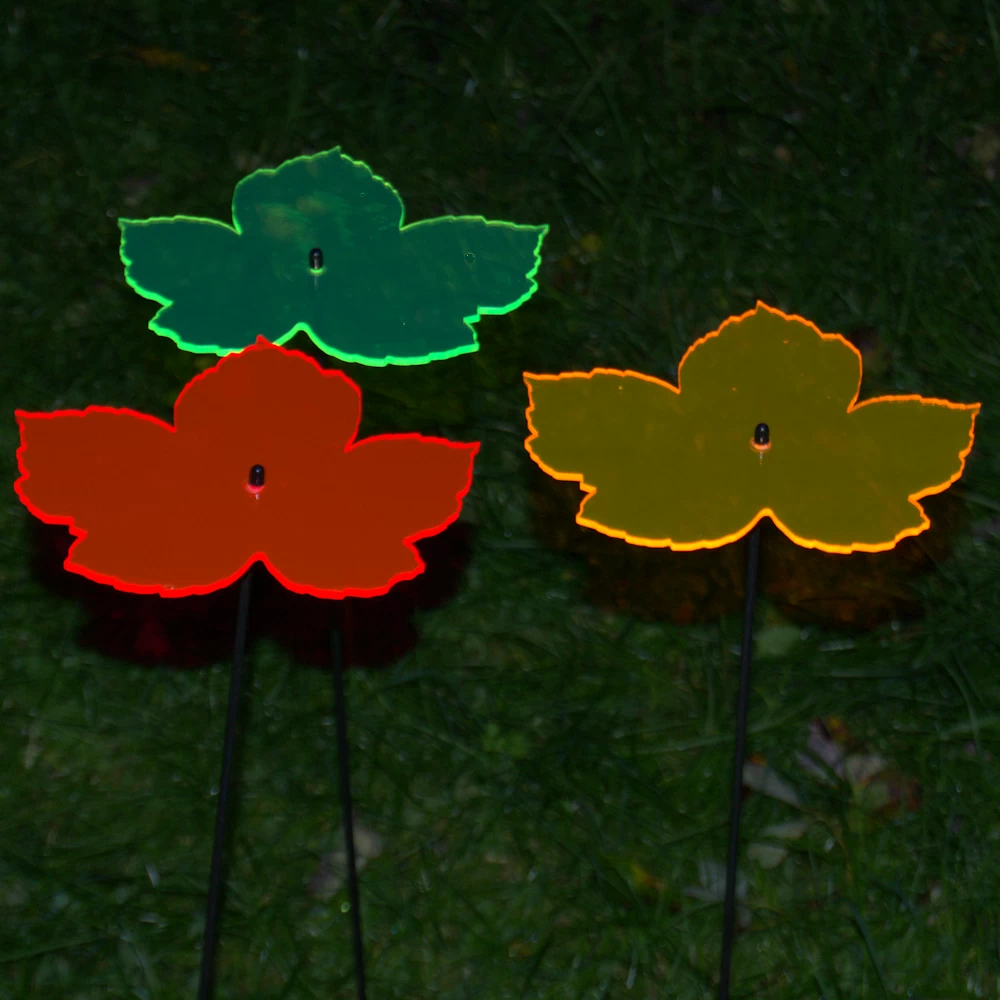 Sonnenfänger Set: 3 Farben, grün, rot, orange