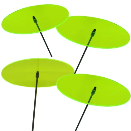 Sonnenfänger Set: 4x Ellipse in Grün: Maße 180×90 mm Freisteller