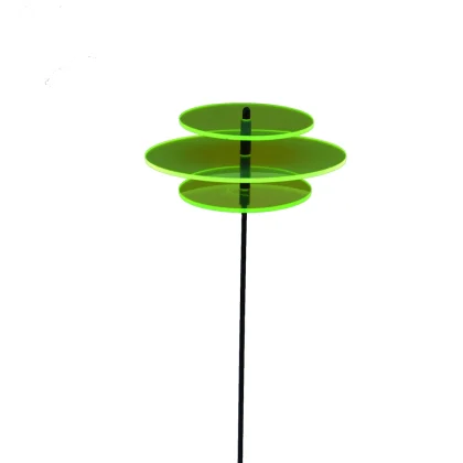 Sonnenfänger mit 3 Acrylglas-Scheiben in Grün D 150 mm und 2x100 mm