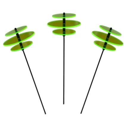 Acrylglas Lichtfänger - Set mit 3 Sonnenfängern in grün 1x d 100mm und 2x d 70 mm