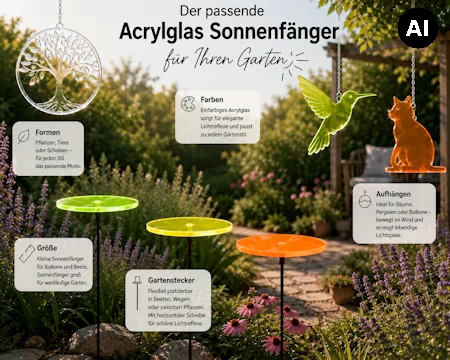 Welcher Acrylglas Sonnenfänger passt in meinen Garten?