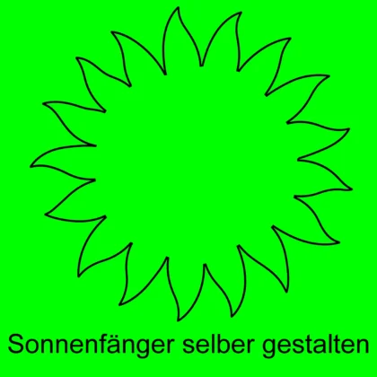 Acrylglas Sonnenfänger zum Aufhängen selber gestalten Maße: 180x180 mm